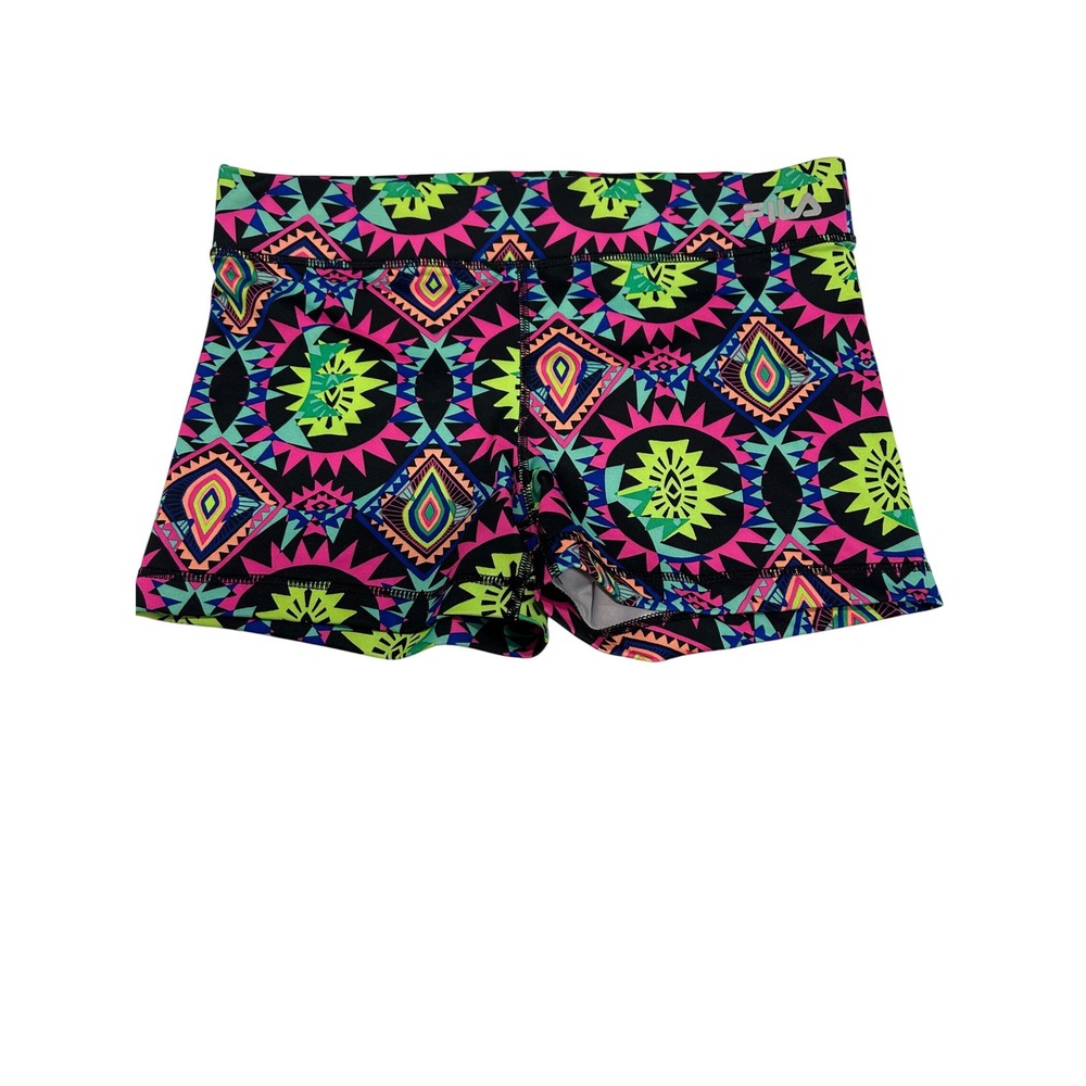 FILA‎ Performance Running Shorts M Medium Geometric Aztec Print (773)